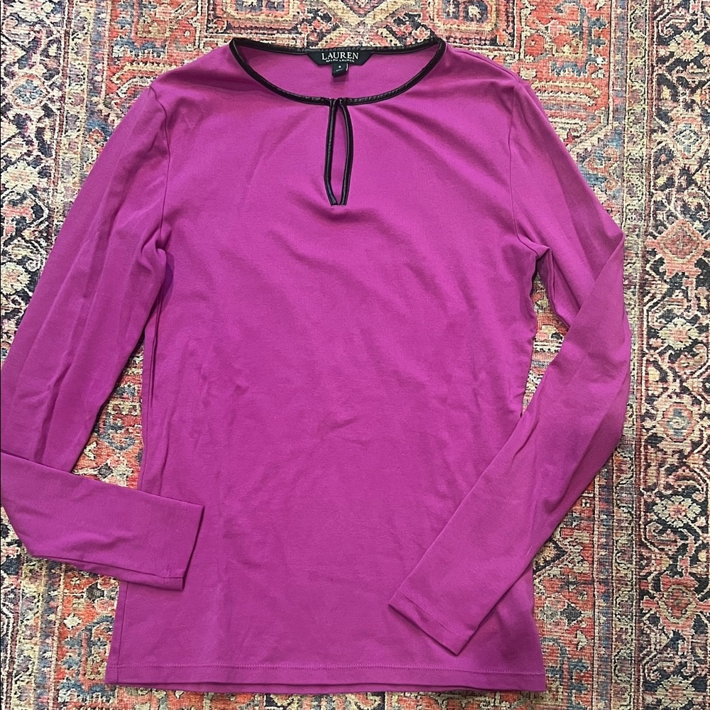Purple Long Sleeve Top